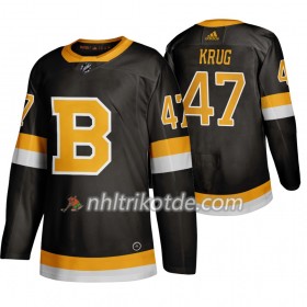 Boston Bruins Trikot Torey Krug 47 Adidas 2019-2020 Schwarz Authentic - Herren